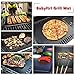 Babyltrl Grill Mat Set of 5, Non-Stick BBQ Grill & Baking Mats, FDA Approved, PFOA Free, Reusable and Easy to Clean BBQ Accessories for Gas, Charcoal, Electric Grills - Black