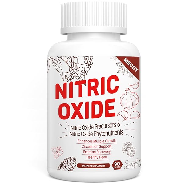 NITRIC OXIDE SUPPLEMENT FOR MEN WITH NITRIC OXIDE PRECURSOR & NITRIC OXIDE PHYTONUTRIENTS BLEND, NITRIC OXIDE ENHANCER 2255MG PER SERVING-CIRCULATION, HEART, IMMUNE & MUSCLE HEALTH, 90 CAPSULES