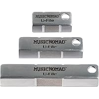 Fret Leveler - Diamond U-File for Leveling Single Guitar Frets - 3 Pack (1.25", 2" 3")