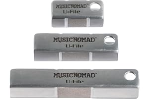 Fret Leveler - Diamond U-File for Leveling Single Guitar Frets - 3 Pack (1.25", 2" 3")