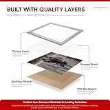 Alison Kingsgate Sleek 35x35cm Picture Frame Engineered Wood Silver view 4