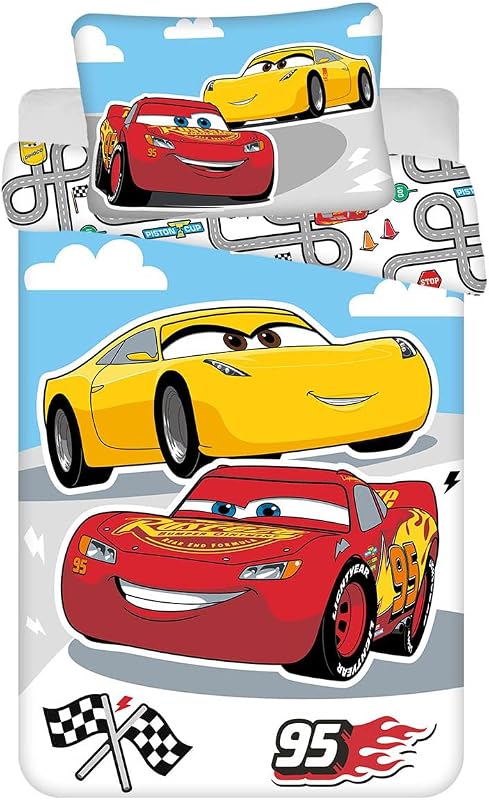 Cars McQueen Cruz Ramirez Babybettwäsche 100x135 + Kissenbezug Baumwolle — Foto 1 von 5