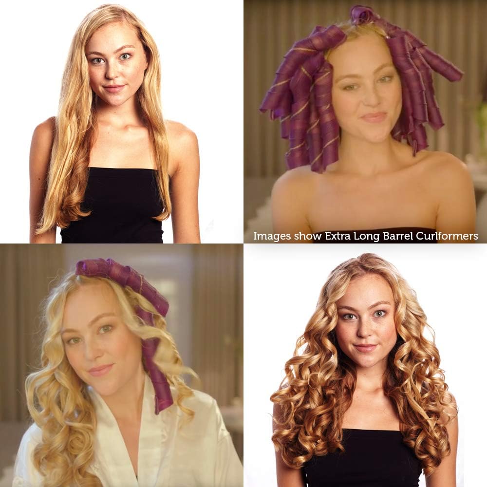 Curlformers Hair Curlers Deluxe Range Barrel Curls Glam Up Kit 16