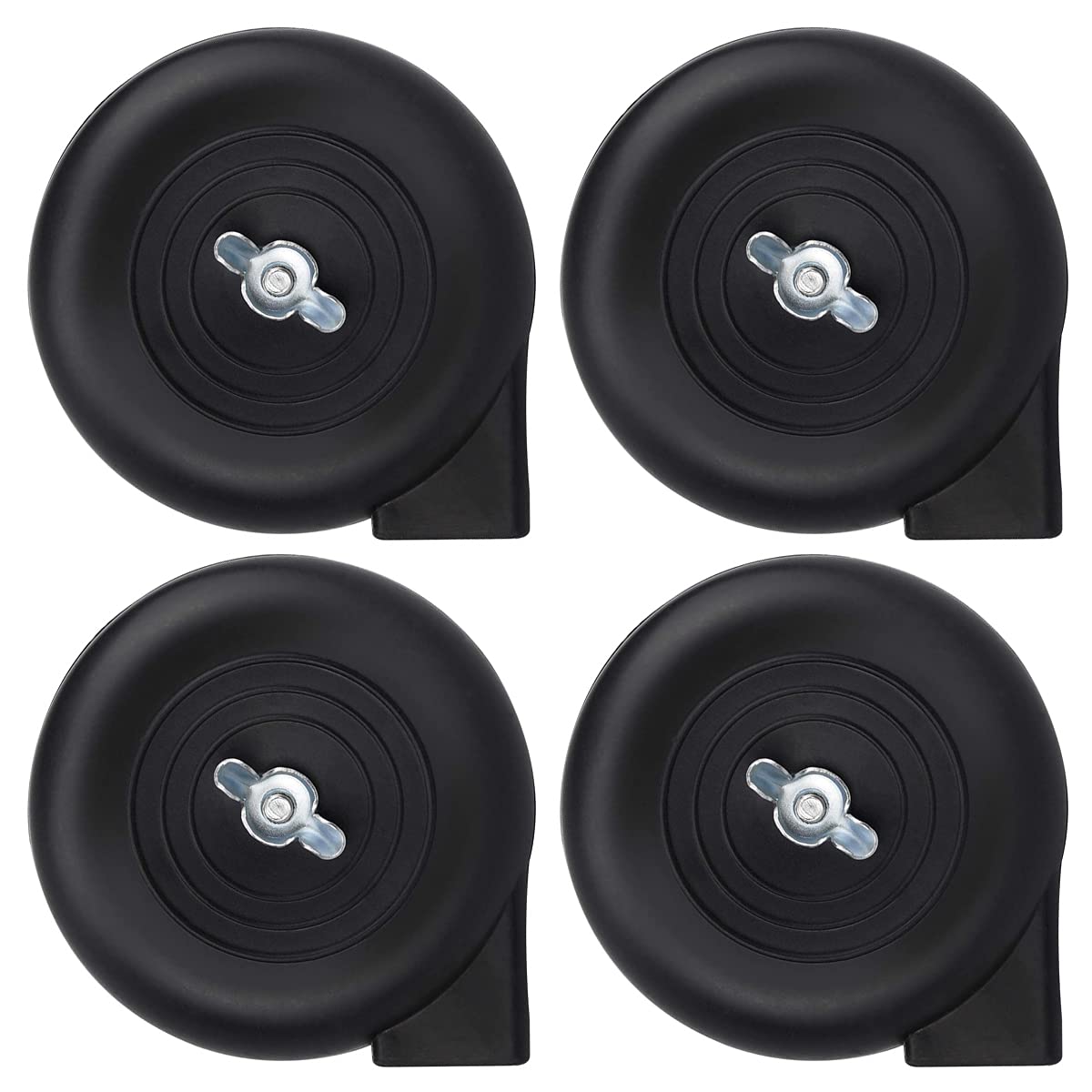 Qixuer 4 Pieces Air Compressor Muffler Silencer,20mm Threaded Exhaust Filter Muffler Black Plastic Air Compressor Intake Filter Silencer Sound muffler Replacement for air