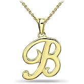 SEA OF ICE Letter Initial Necklace, Alphabet Letter Pendant Necklace, Sterling Silver, Gold, Rose Gold Necklace for Women, Elegant Initial Necklaces, Personalized Custom Women's Necklaces