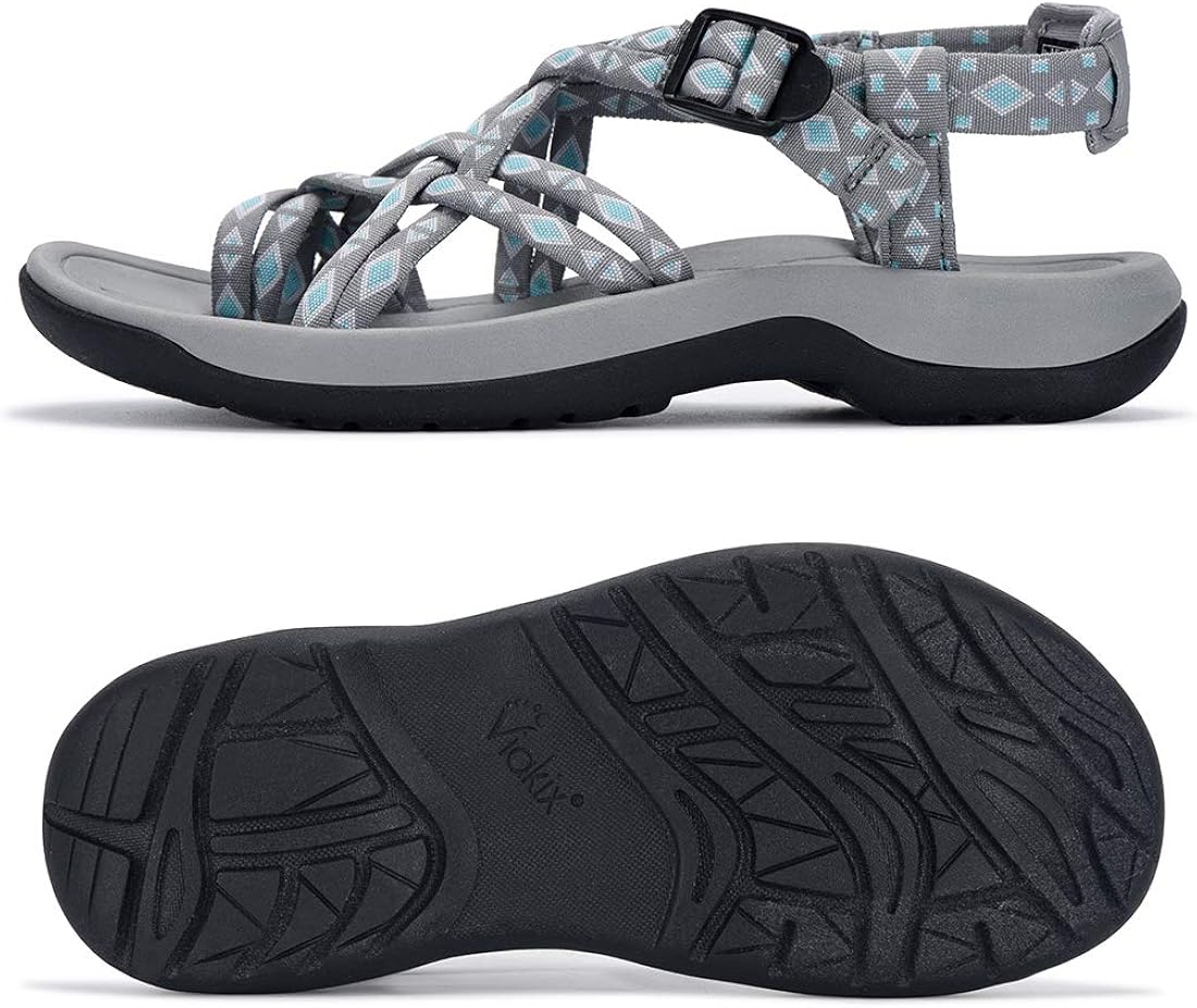Amazon.com | Viakix Walking Sandals Women â Comfortable Athletic Sandles with Arch Support, for 