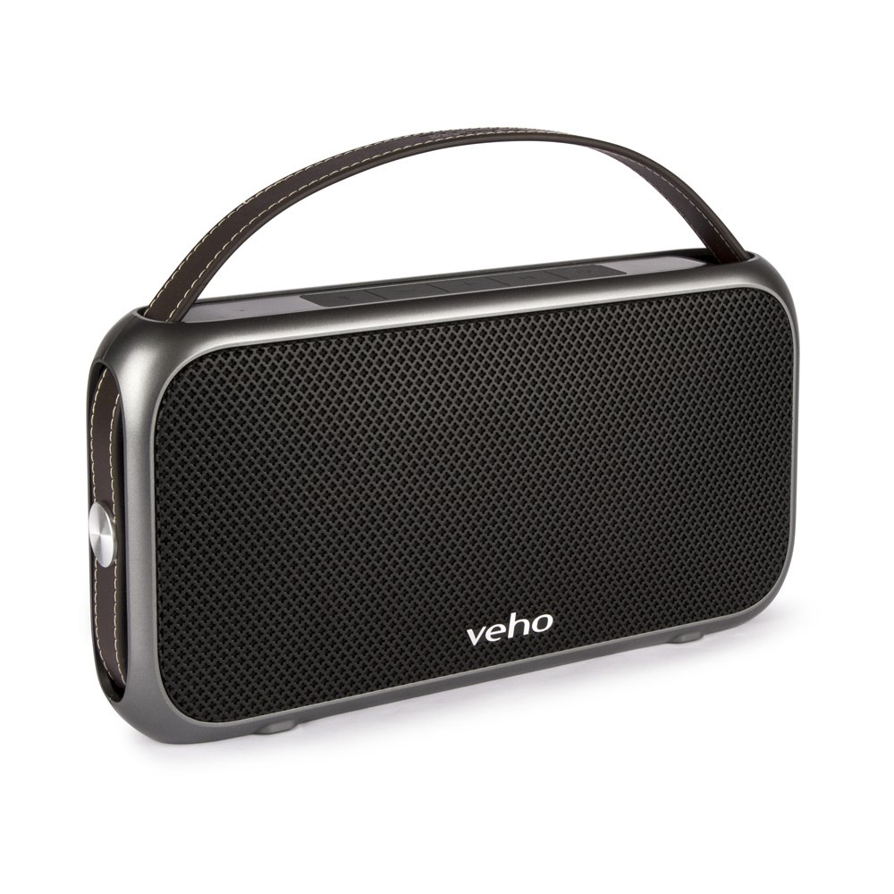 Veho M7 Mode Retro Wireless Bluetooth Water Resistant Speaker with Power Bank - Black