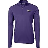 Cutter & Buck Men's NFL Virtue Eco Pique Recycled Quarter-Zip Pullover Jacket