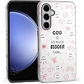 Christian Classic Religious Sayings Phone Case for Samsung Galaxy S24 Aesthetic Inspirational Quotes Cover for Woman Girl