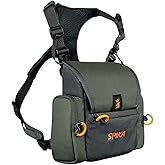 SPIKA Binocular Harness Chest Pack, Bino Case with Rangefinder Waterproof Pouch for Hunting