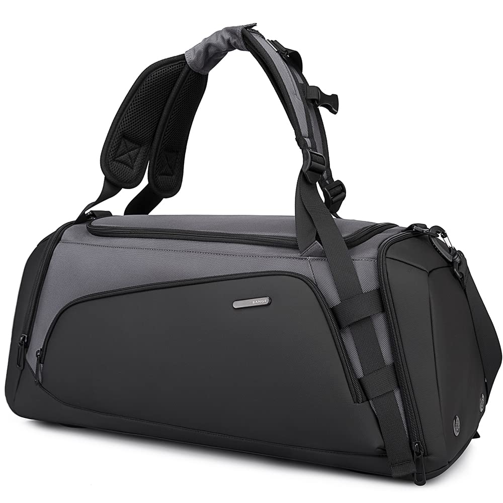 BANGE Gym Bag for Men,Dry and Wet Depart Pocket Sports Duffel Backpack with Shoes Compartment,Short-Distance Trip Duffel Gym Bag for Men Women