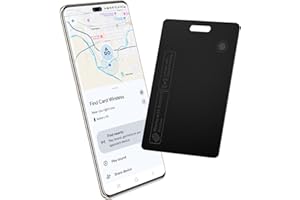 Wallet Tracker Card Air-Tag - for Android & iOS, Work with Apple Find My & Google Find Hub, 0.07in Slim, IP68 Waterproof, Blu