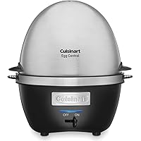 Cuisinart Egg Cooker for Omelets, Poached and Soft, Medium or Hard Cooked Eggs, 10 Eggs Capacity (CEC-10C)