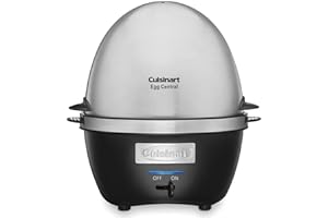 Cuisinart Egg Cooker for Omelets, Poached and Soft, Medium or Hard Cooked Eggs, 10 Eggs Capacity (CEC-10C)