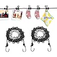 Travel Clothesline,2 Pack Portable Clothespins with 24 Windproof Laundry Clothes Cable Line for Backyard Vacation Hotel Balco