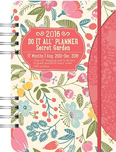 Orange Circle Studio 17-Month 2016 Do It All Planner, Secret Garden by Orange Circle Studios (2015-0 by