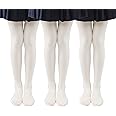 EVERSWE 3 Pairs Pack Girls Microfiber Tights Multiple Colors