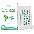 Star-Shaped Pimple Patch Hydrocolloid Acne Stickers with Tea Tree Oil + Salicylic Acid, Cover Dot for Acne Blemish, Pimples, Whiteheads, Zit, Draw out Oil & Impurities, 108 Dots, 12mm & 8mm