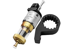 TIKSCIENCE Diesel Heater Fuel Pump with Double Filter and Rubber Sleeve Fit for Eberspacher Airtronic D2 D4 12v-22ml 1-5kw Replace 22451901 22451910000 28451901 2451910000 Washable Parking Heater Pump