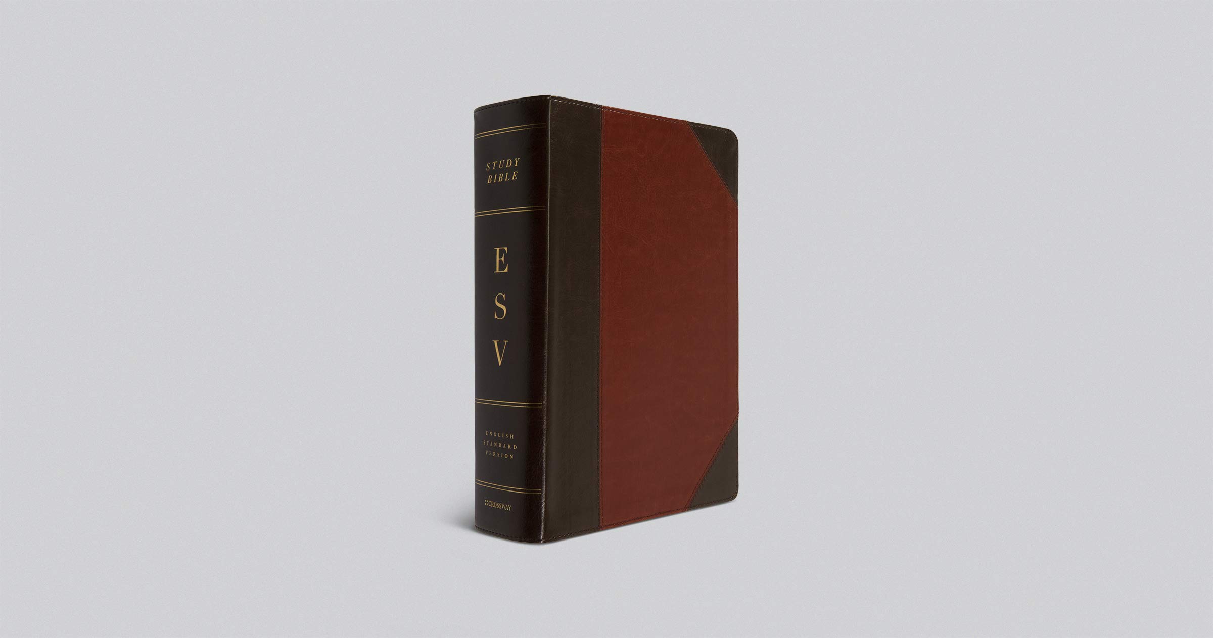 ESV Study Bible, Large Print (TruTone, Brown/Cordovan, Portfolio Design)