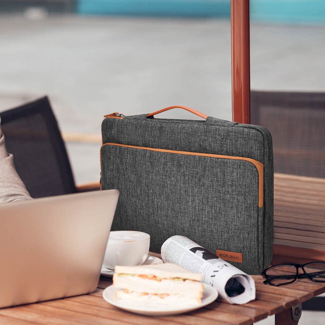 KIZUNA Laptop Tasche 15.6 Zoll Notebook 15" Laptoptasche für MacBook Pro 16 M2 Max/16 Lenovo IdeaPad 5 Pro/Flex 5 & 5i/IdeaPad 3i & Slim 3i/16 Yoga 7/HP/Huawei/Dell Rucksack Sleeve Hülle Bag,Braun 2