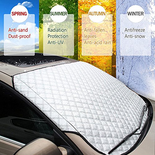 WeFine Car Windscreen Frost Cover Heavy Duty Windscreen Frost Protector