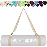 Premium Yoga Mat Strap - Extra Soft & Thick Cotton - Adjustable Mat Holder Sling Carrier for All Mats [Mat Not Included]