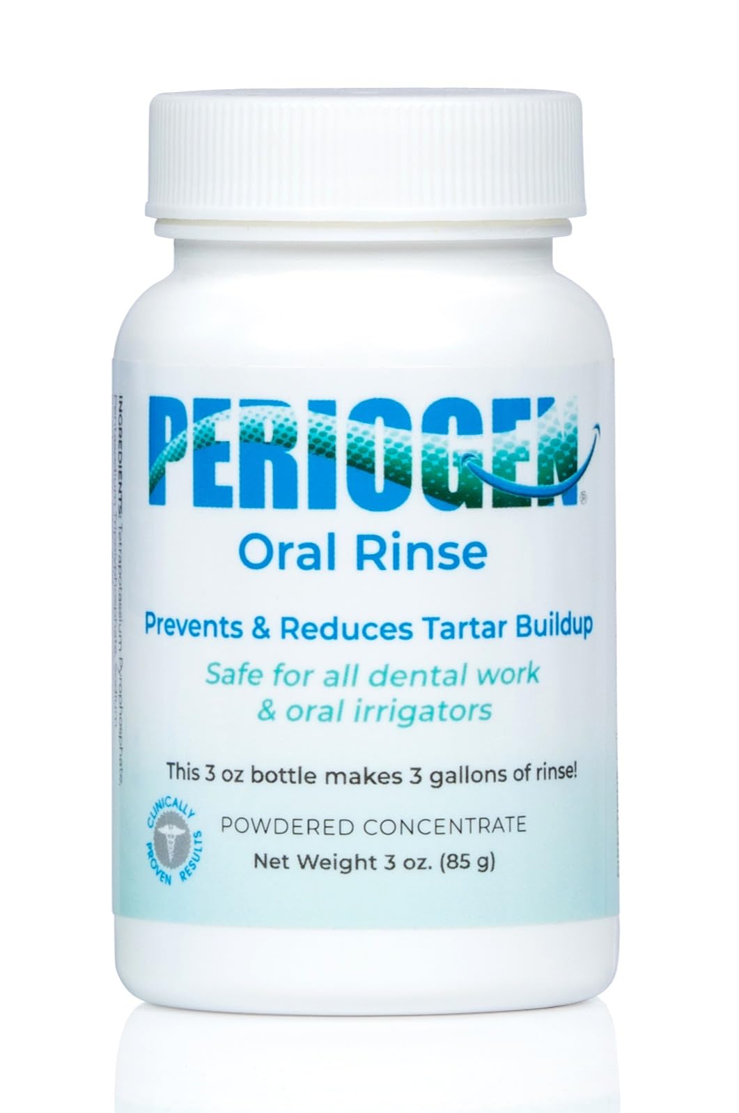 Periogen -The Only Product in The World Clinically Proven to Progressively Reduce Dental Tartar Buildup That is The Cause of Red, Sore, or Bleeding Gums.