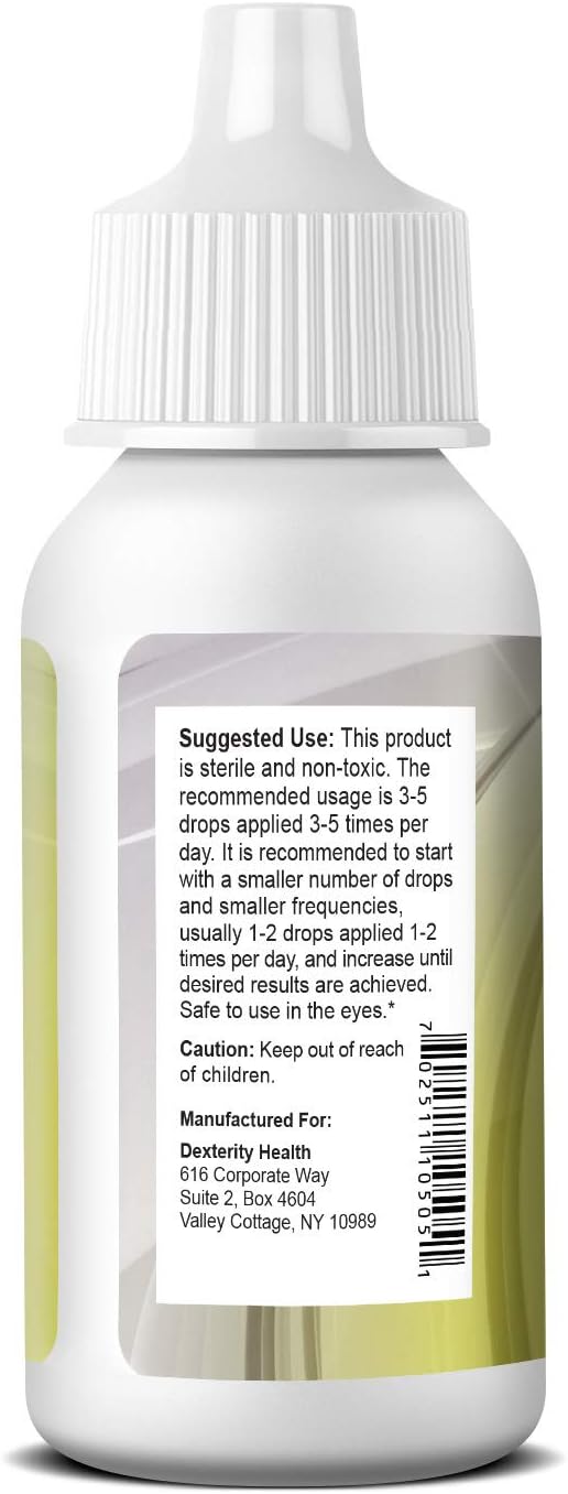 Amazon Com Dexterity Health Liquid Msm Eye Drops 2 Pack Of 2 Oz