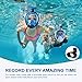 Wonice Snorkel Mask Full Face for Adults and Kids,Dry Top System Safe Breathing,180°Panoramic View Anti-Fog Anti-Leak,with Camera Mount Snorkeling & Swimming Mask