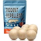 Kopplvn Rodent Repellent, Mouse Repellent, Mice Repellent Indoor, Rat Repellent, Mouse Deterrent for Car, Peppermint Balls for Mice, Keep Mice Out of Garage, Moth Balls for Outdoor Use-8Pcs