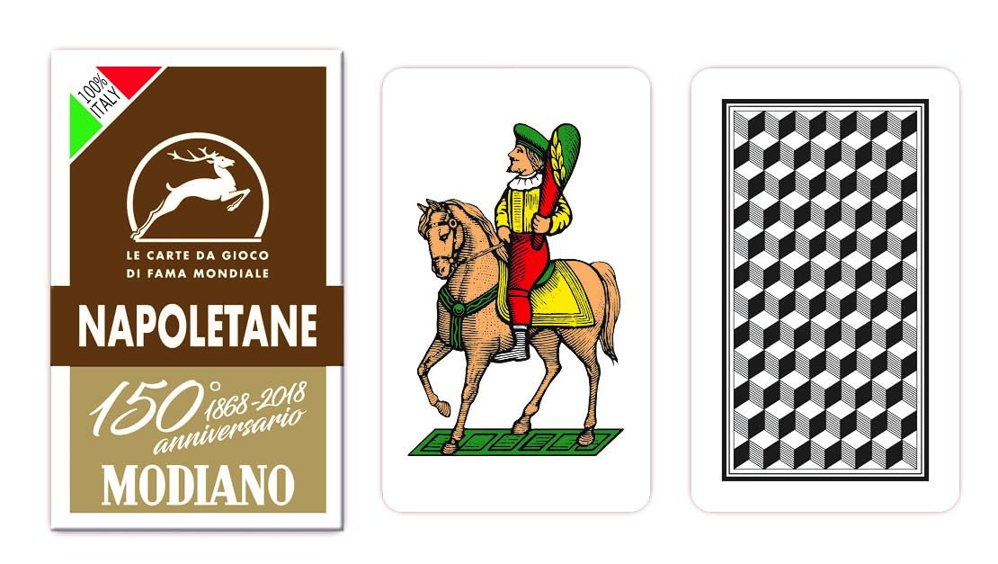 Modiano 150th Anniversary Neapolitean Playing Cards Brown — image 1