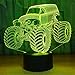 Car Gifts Monster Truck Night Lights for Kids Tracktor Toys 3D Illusion Lamp Christmas Birthday Gifts for Boys