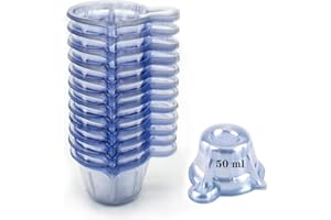 Cisture Plastic Disposable Urine Specimen Cups, 120 Pack, 50 ml Capacity, For Pregnancy/Ovulation/pH Test