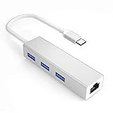USB C Hub, ULIMAG 4-in-1 Type C Hub with Ethernet