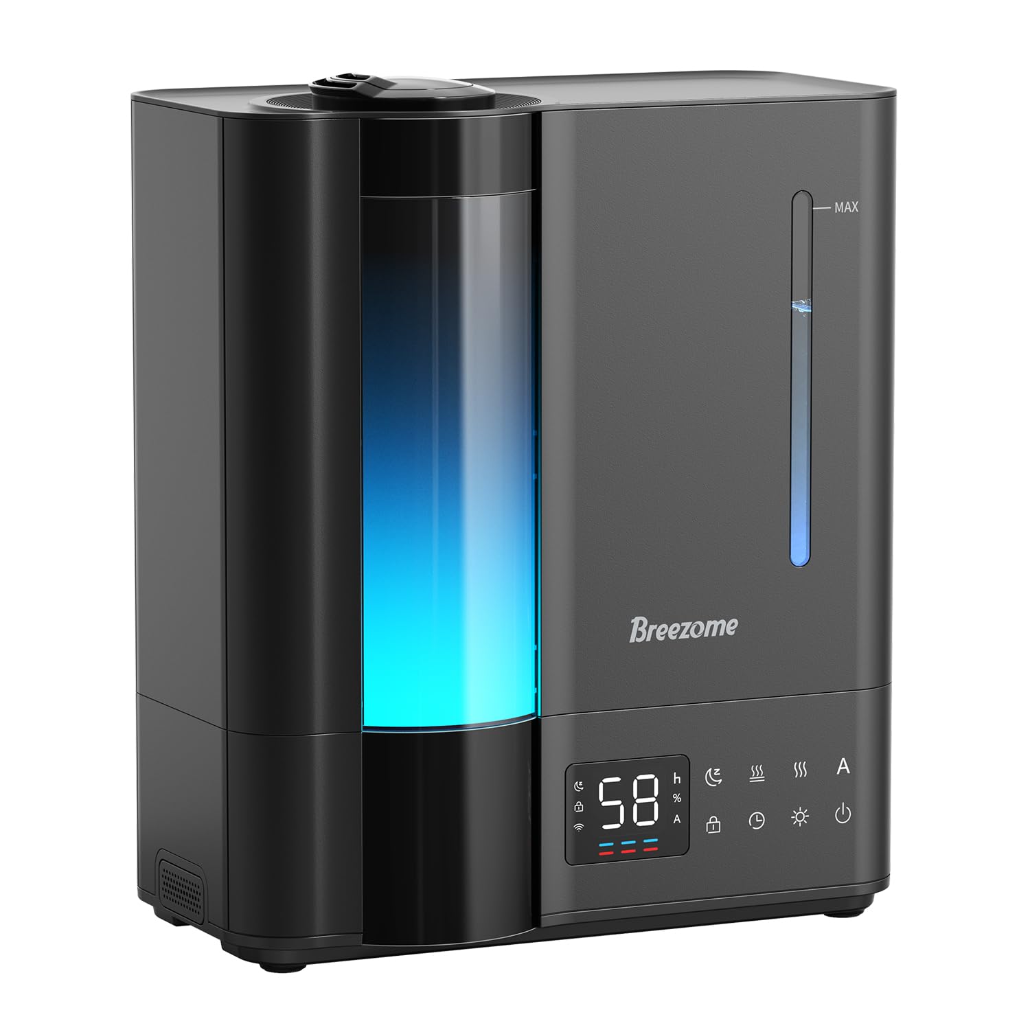 Photo 1 of BREEZOME 8L Humidifiers for Bedroom, Warm & Cool Mist for Large Room Home, Top Fill Ultrasonic Humidifier, Humidity Sensor, Essential Oil, 60H Runtime, Quiet for Baby, Plants, Fast Relief