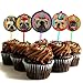 French Bulldog Cupcake Toppers, set of 6 different birthday dogs party decorations