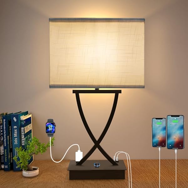 OYEDIS FULLY DIMMABLE MEDIUM TABLE LAMP FOR BEDROOM...