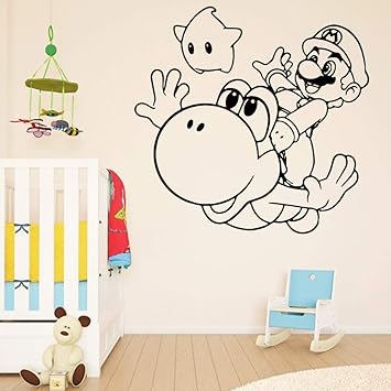 Moderne Super Mario Wandaufkleber Vinyl Wasserdichte Wandtattoo Für