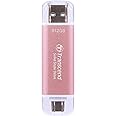Transcend 512GB External SSD, USB 3.2 Gen 2, Up to 1,050MB/s, Portable SSD with 2-in-1 Type C&Type A, for Steam Deck, ROG Ally, MSI Claw, Windows&Mac, iPhone, iPad, Android, PS5, Xbox, Smart TV -Pink
