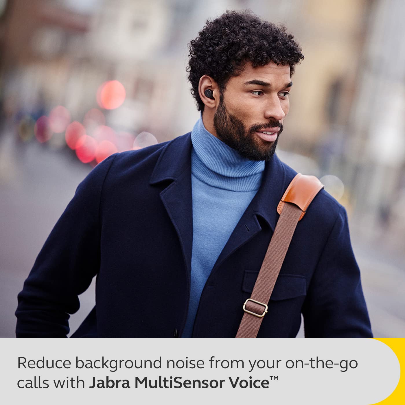 Jabra Evolve2 True Wireless in-Ear Bluetooth Earbuds with Active Noise Cancellation (ANC) and 4-mic MultiSensor Voice Technology - Microsoft Teams Certified, Works with All Other Meeting apps - Black