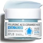 APLB Hyaluronic Acid Ceramide HA B5 Facial Cream | HYALURONIC HA B5 CEN™ 30.9% 1.86 FL.OZ/Korean Skincare, Deep hydration, Revitalize for gentle and improve skin texture