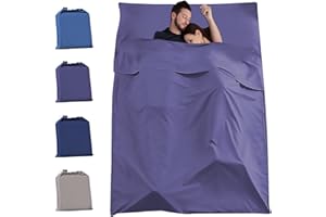 YAOGEG Sleeping Bag Liner, Lightweight Camping Sheets, Traveling Accessories Bivy Sack, Travel Beds for Adults - Comfortable Sleep Liners, Ultra Lightweight Single/Double Sleep Sack