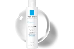 La Roche-Posay Effaclar Clarifying Solution Acne Toner with Salicylic Acid and Glycolic Acid, Pore Refining Oily Skin Toner, Gentle Exfoliant to Unclog Pores and Remove Dead Skin Cells