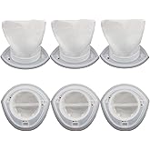 Aolleteau 6-Pack EVF100 Filters Compatible with Black+Decker HNV220B, HNV215B, HNV115B Series, HHS315J01, BDH7200CHV, BDH9600CHV, HNV220BCZ Series Hand Vacuum Cleaners. 【Note: Not HNVCF10 Filter】