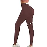 Curvphilo Women's Compression Leggings Butt Lifting Work Out Athletic Gym High Waist Tummy Control Stretchy with Pockets