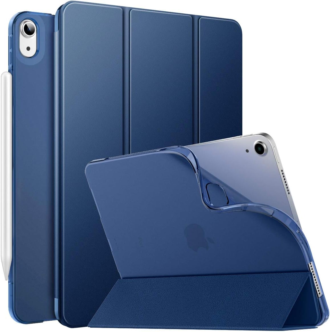 MoKo Case Fit iPad Air Case 5th/4th Generation 2022/2020, Slim Trifold Stand Cover with Soft Frosted Back, Auto Wake/Sleep