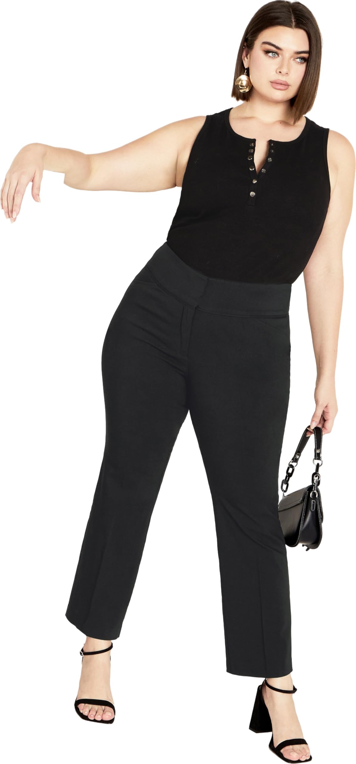 Photo 1 of Avenue Women's Plus Size Super Stretch Trouser Black