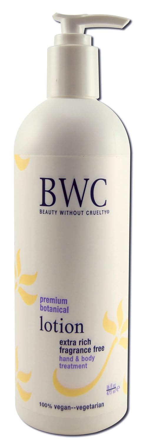 Beauty without Cruelty Extra Rich Fragrance Free Hand and Body Lotion - 16 fl oz