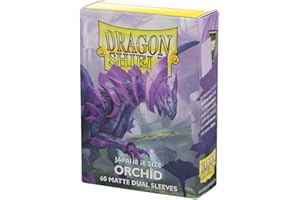 Dragon Shield - Matte Dual - Japanese Size Card Sleeves | 60 CT - Smooth & Tough Premium TCG Sleeves - Compatible with Yu-Gi-Oh, Naruto, Cardfight & Vanguard | Orchid